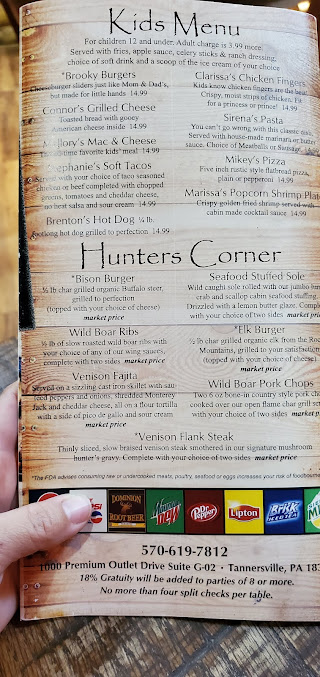 Menu Log Cabin Bar And Grill - 9
