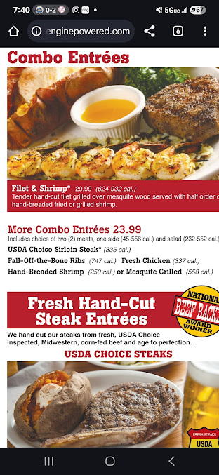 Menu Logan's Roadhouse - 1