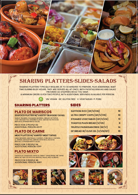 Menu Lola Cocina Spanish - 1