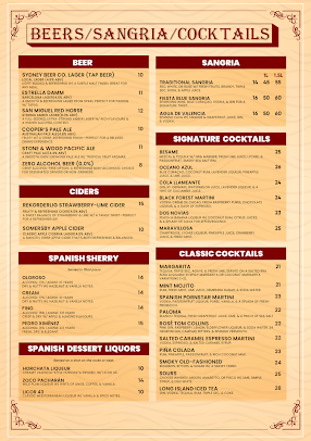 Menu Lola Cocina Spanish - 4