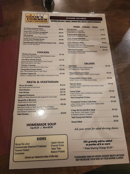 Menu Lombardi’s Corner Family Restaurant - 7