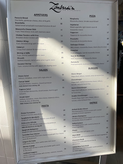Menu Lombardis Miami Italian Restaurant - 2
