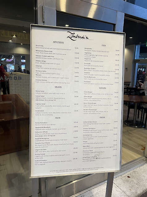Menu Lombardis Miami Italian Restaurant - 9