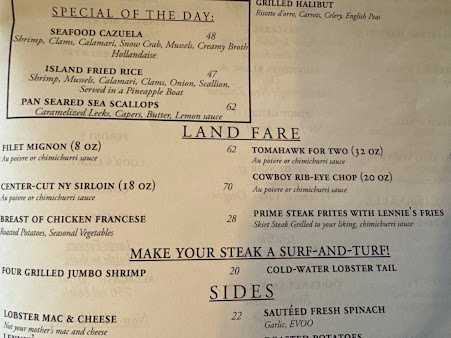 Menu London Lennie's - 0