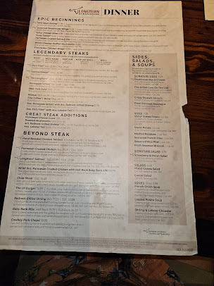 Menu Longhorn Steakhouse - 0