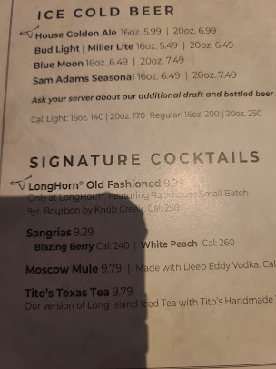Menu Longhorn Steakhouse - 6