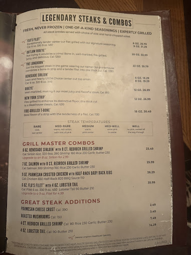 Menu Longhorn Steakhouse - 13