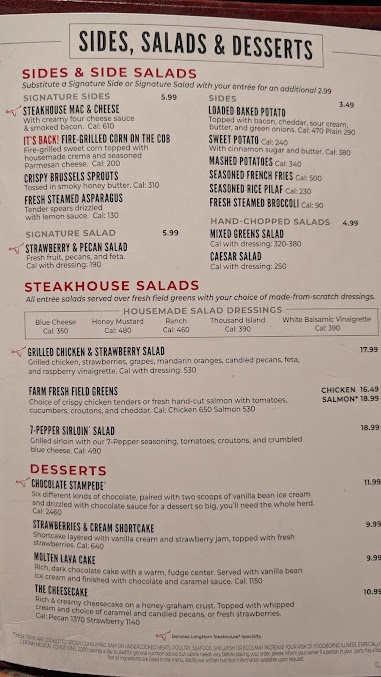 Menu Longhorn Steakhouse - 19
