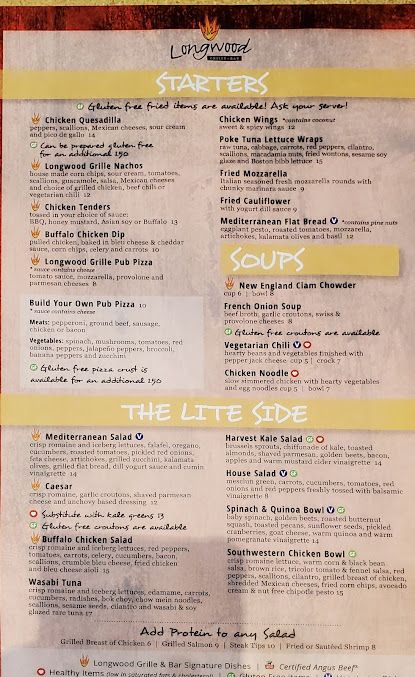 Menu Longwood Galleria Food Court - 2