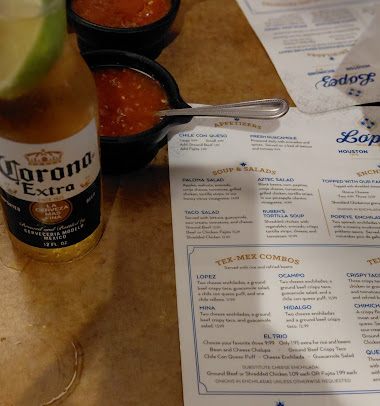 Menu Lopez Mexican Restaurant - Houston - 1