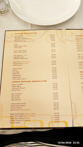 Menu Lords Banquet Restaurant - 4