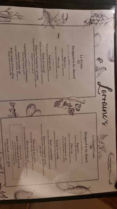 Menu Lorraine's Bistro - 2