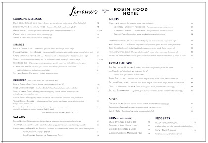 Menu Lorraine's Bistro - 5