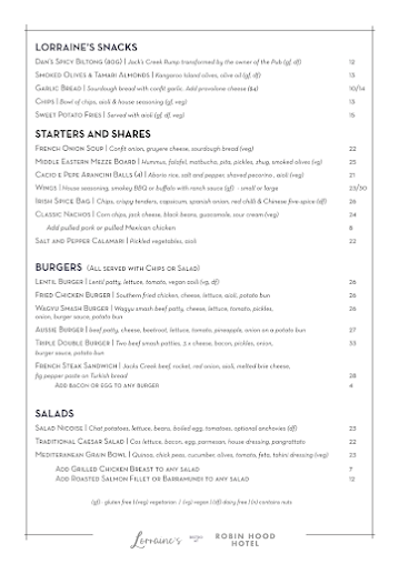 Menu Lorraine's Bistro - 6