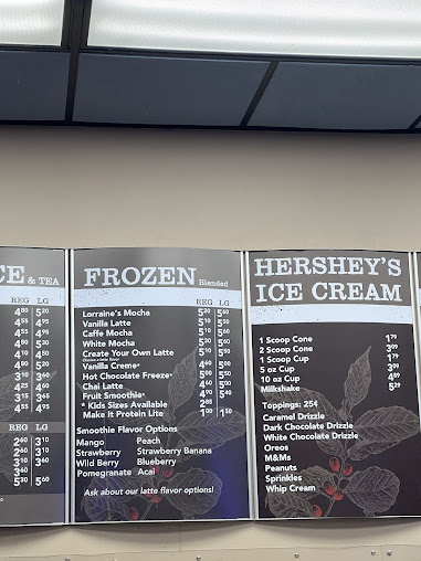 Menu Lorraines Coffee House Music - 1
