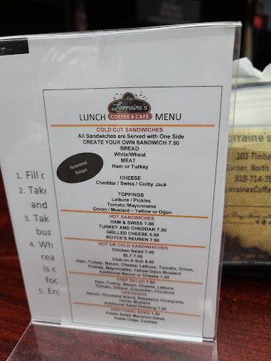 Menu Lorraines Coffee House Music - 4