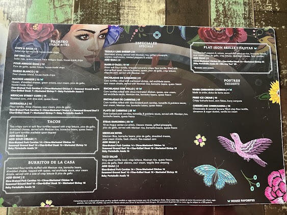 Menu Los Amigos Mexican Grill - 1