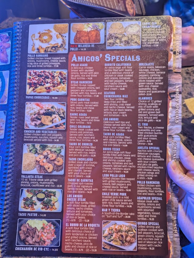 Menu Los Amigos Mexican Restaurant Toccoa - 0