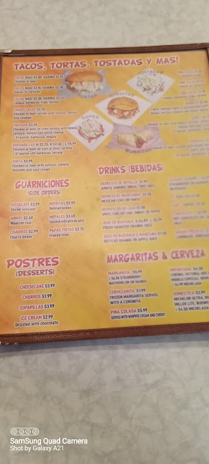 Menu Los Compadres Mexican Restaurant - 2