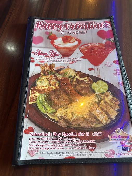 Menu Los Cucos Mexican Cafe - 7