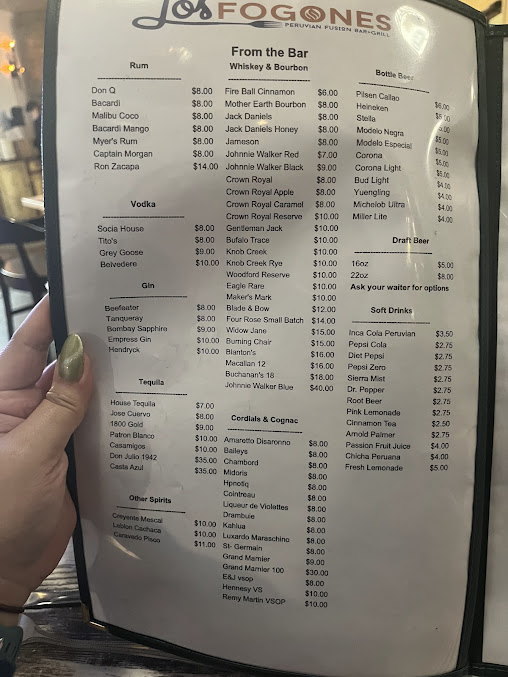 Menu Los Fogones Restaurant Peruvian Fusion - 5