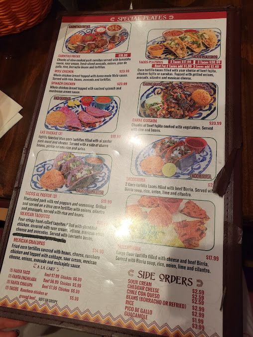 Menu Los Gallitos Mexican Cafe - 1