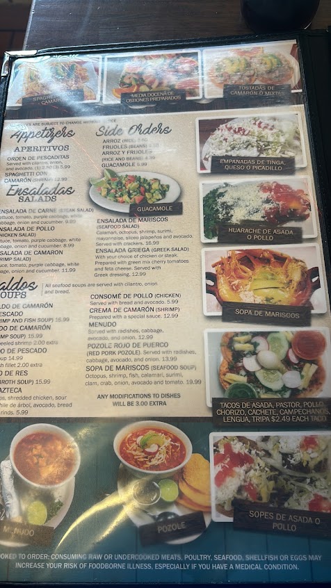 Menu Los Jarochos Antojitos Seafood - 0