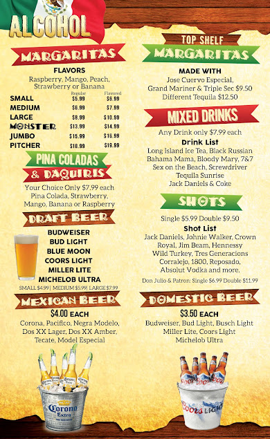 Menu Los Lunas Mexican Restaurant - 0