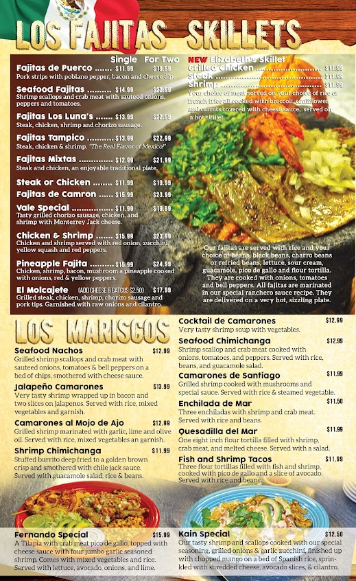 Menu Los Lunas Mexican Restaurant - 3
