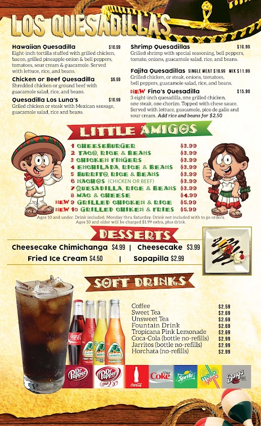 Menu Los Lunas Mexican Restaurant - 5