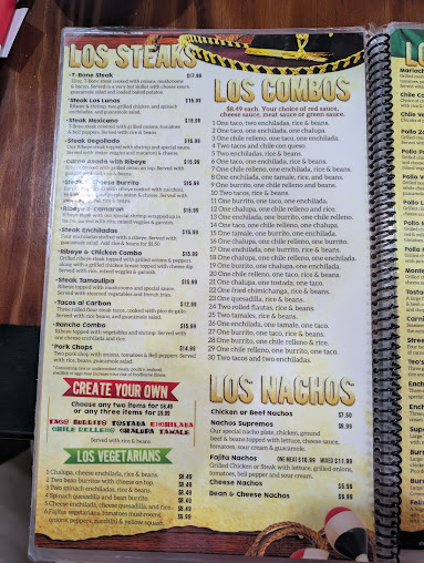 Menu Los Lunas Mexican Restaurant - 8