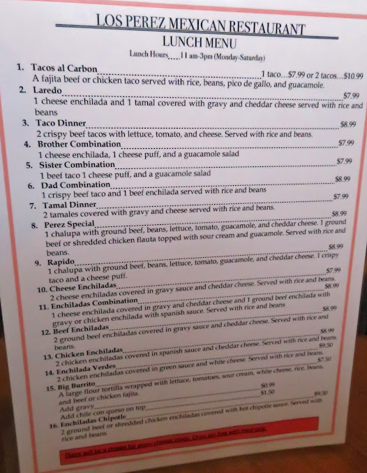 Menu Los Perez - 3