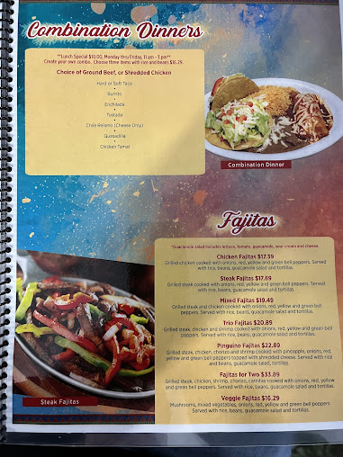 Menu Los Pinguinos Mexican Restaurant - 4