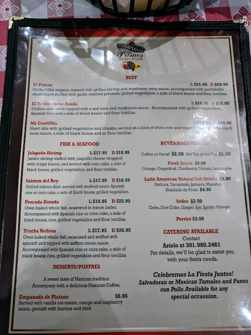 Menu Los Primos Latin American Cuisine - 2