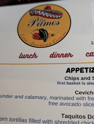 Menu Los Primos Latin American Cuisine - 3