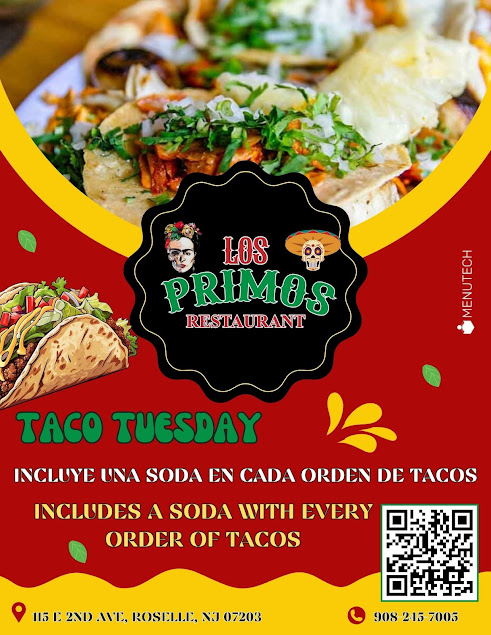 Menu Los Primos Mexican Restaurant - 8