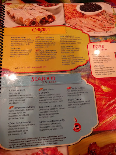 Menu Los Tres Magueyes Green Level - 0