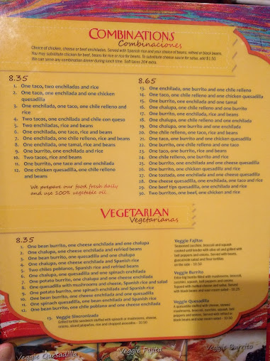 Menu Los Tres Magueyes Green Level - 5