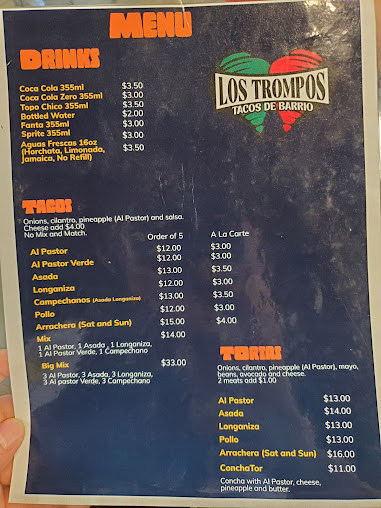 Menu Los Trompos Tacos De Barrio - 4
