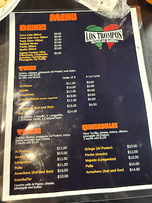 Menu Los Trompos Tacos De Barrio - 5