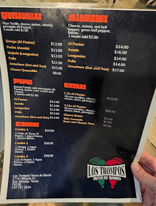 Menu Los Trompos Tacos De Barrio - 7