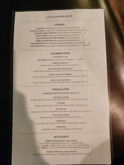 Menu Lotus Chophouse Sushi Bar - 0