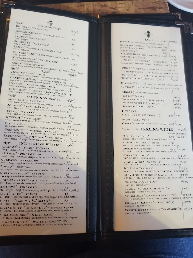 Menu Lotus Chophouse Sushi Bar - 2