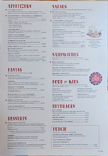 Menu Lou Malnati's Pizzeria - 3