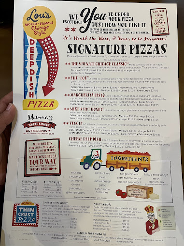 Menu Lou Malnati's Pizzeria - 8