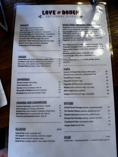 Menu Love & Dough - 0