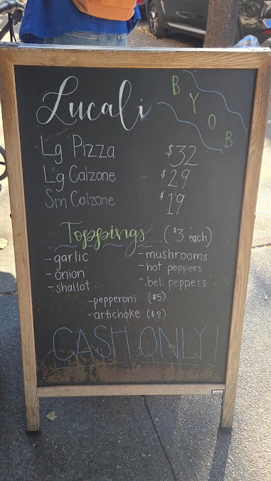 Menu Lucali - 4