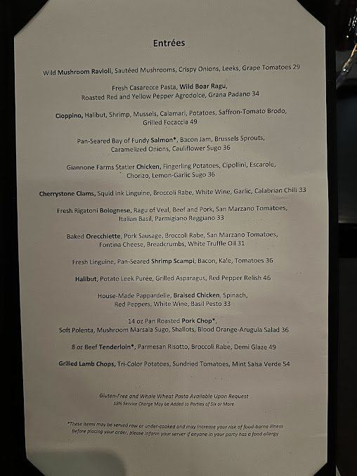 Menu Lucca Restaurant - 4