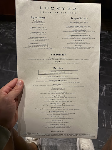 Menu Lucky 32 Southern Kitchen - 0
