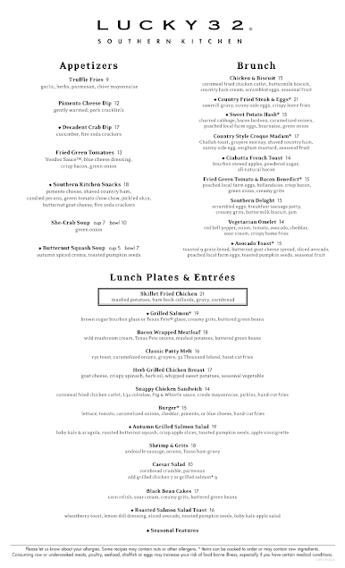 Menu Lucky 32 Southern Kitchen - 3
